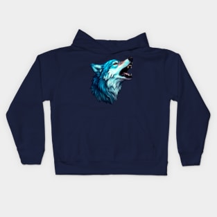 Sky wolf print Kids Hoodie